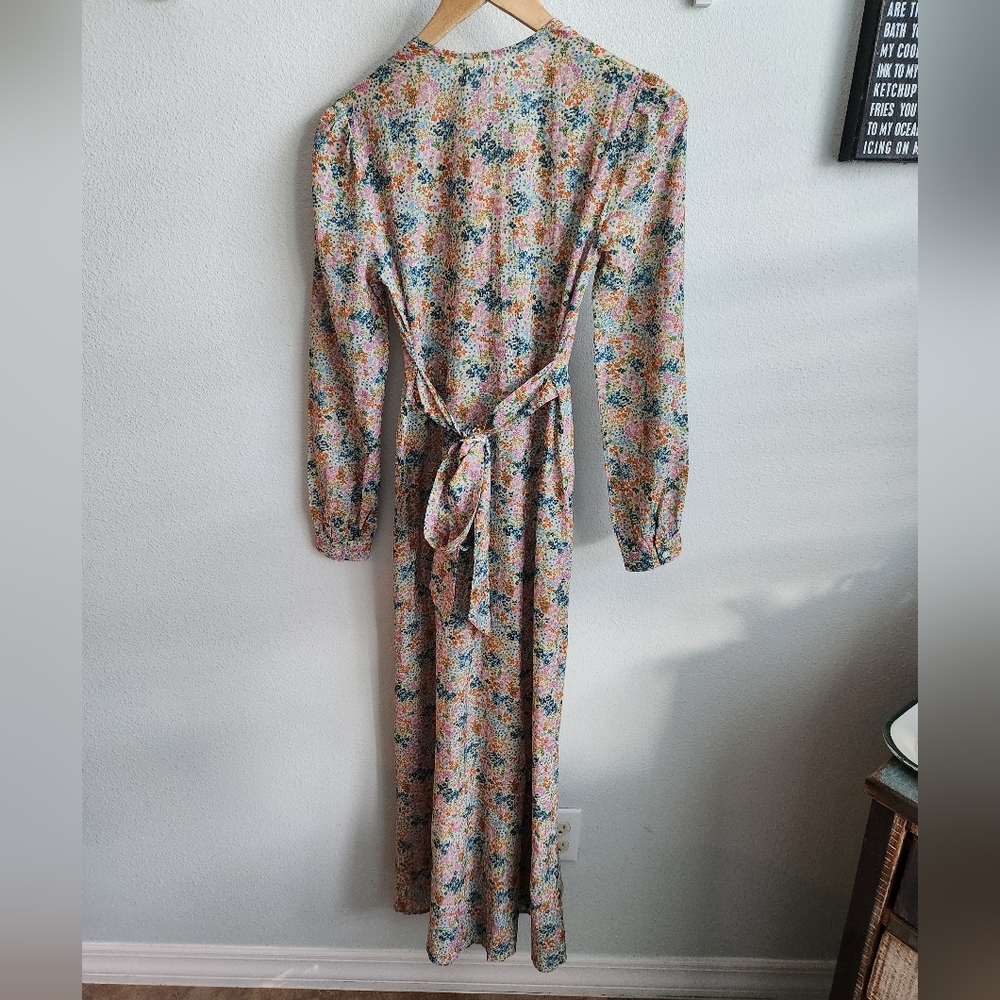 Doen Charleston Dress Creme Lady Bird floral Size XS NWT - Picture 3 of 10